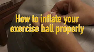 How to inflate your exercise ball properly #shorts #shortsvideo #inflate #excercise #ball
