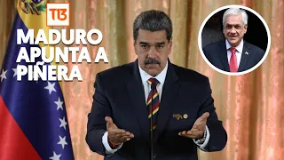 Maduro apunta a Piñera por criminales de origen venezolano en Chile