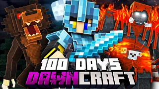 I Survived 100 Days in DAWNCRAFT