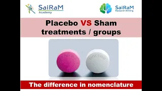 Know when to use #Sham and #placebo terms - Prof. Arunachalam Ramachandran
