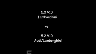 Lambo V10 even vs Lambo V10 odd #shorts