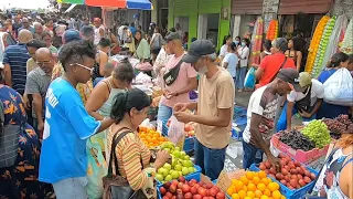 Walking crowded Port-Louis POV mauritius ASMR 30dec2023