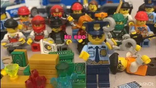 Диарама Lego лего полиция и бандиты