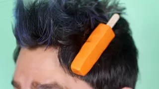 ICE CREAM STUCK IN HAIR!