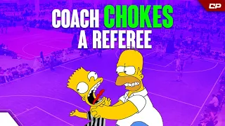 AAU Coach CHOKES A Referee 😳 | Highlight #Shorts