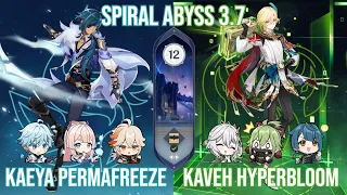 C6 Kaeya Permafreeze & C6 Kaveh Hyperbloom - Genshin Impact Spiral Abyss 3.7