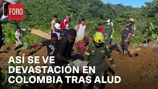 Revelan imágenes aéreas de la devastación en Colombia tras alud - Las Noticias