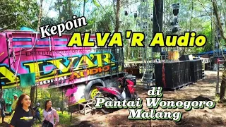 Alva'r Audio persiapan ceksound bareng dj di pantai Wonogoro Malang