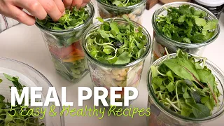 【Meal Prep】🥙밀프렙 샐러드로 신선한 다이어트 식사 만들기🥗한번 만들어 두면 일주일이 편안해요