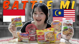 WAJIB COBA!! Mi Indonesia 🇮🇩 VS Mi Malaysia 🇲🇾 Mi Sedap, Indomie, Maggie, Ibumie, Popmie