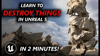 Learn to use Chaos in 2 minutes! Destroy objects in Unreal Engine 5