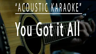 You got it all - The Jets (Acoustic karaoke)