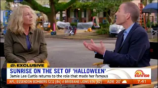 Halloween 2018 preview on Sunrise TV with Jamie Lee Curtis