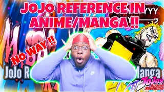 JOJO REFERENCES IN ANIME & MANGA VS ORIGINAL JOJO MATERIAL REQUIEM REACTION! NON JOJO FAN REACTS