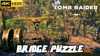 Shadow of the Tomb Raider - BRIDGE PUZZLE SOLUTION [PS5 4K - 60FPS]