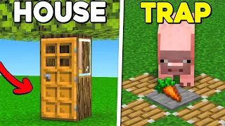 Useful DAY 1 Build Hacks in Minecraft!