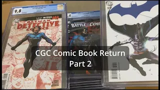 CGC Comics Return - Part 2 -  DC VARIANTS Nightwing Batman Robin Batgirl Jim Lee Tony Daniel Books!