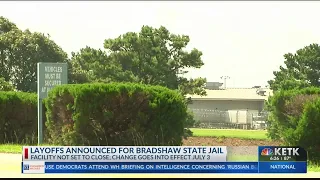 229 people to be laid off from Bradshaw State Jail in Henderson; facility not set to close