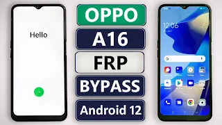 OPPO A16 FRP/Gmail Account Bypass Android 12 (Without Pc) OPPO A16 Android 12 FRP/Google Lock Bypass