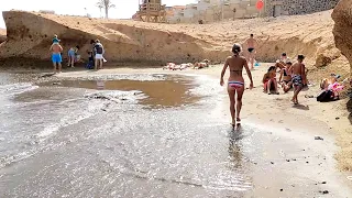 #2 Beach walk in Medano .  Tenerife.  Spain 4K