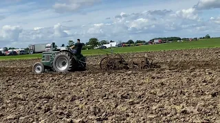VFF498 Marshall’s tractor doing ploughing 1949 series 2 27/5/2024