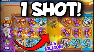 4.5 BILLION DAMAGE with 1 METEOR SHOT!! LITERALLY HOW?? | In Rush Royale!