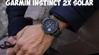 Смарт часы Garmin Instinct 2x Solar первый обзор на русском