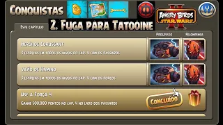 Angry Birds Star Wars II - Buscando Conquistas Perdidas (Pássaros e Porcos) - Fuga para Tatooine