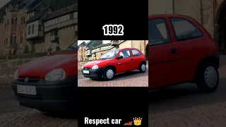 Evolution of Opel Corsa #cars #respect #car #foryou #viral #carlover #cute #shorts #short
