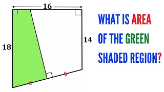 Can you find area of the Green shaded region? | Trapezoid | (Trapezium) | #math #maths