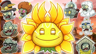 SUNFLOWER QUEEN VS ALL ZOMBIE BOSSES | PVZ GW2