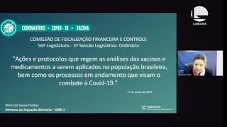 Fiscalização Financeira e Controle - Análises de vacinas e medicamentos pela Anvisa  - 17/06/2021