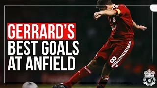 Steven Gerrard's BEST GOALS at Anfield | Long-range rockets, solo runs, free-kicks