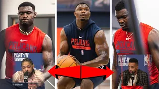 Zion Williamson RESPONDS To CJ McCollum & Brandon Ingram & Weight Critics W/ BODY TRANSFORMATION