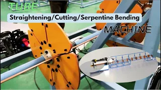 Bundy Steel tube straightening , cutting and serpentine bending machine