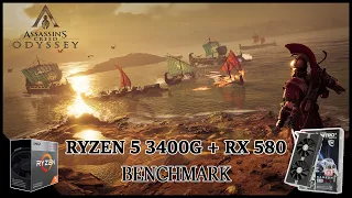 Assassin’s Creed Odyssey - Ryzen 5 3400G + RX 580 4GB Benchmark