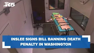 Inslee signs bill banning death penalty in Washington state