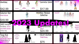 🎀💀MONSTER HIGH💀🎀| NEWS 2023❗️|Fall Updates, Creeproduction Series 2, Collector Dolls & MORE!!🔥