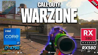 CALL OF DUTY: WARZONE TEST CORE I7 4790 WITH RX 580 8GB LATEST UPDATE