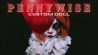 CREATING MY OWN PENNYWISE | Custom Monster High Doll Repaint | etellan