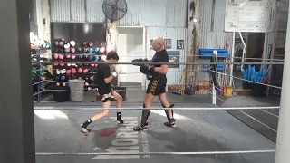 Jump knee and punch combinations
