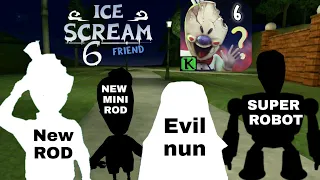 JOSEPH SULLIVAN,NEW MINI ROD,SECRET ROBOT,ICE SCREAM 6 ALL CHARACTERS | ICE SCREAM 6