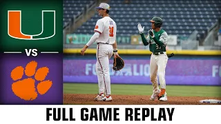 Miami vs. Clemson Full Game Replay | 2023 ACC Baseball Championship Game