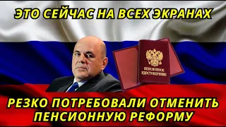 В Госдуме резко потребовали отменить пенсионную реформу и наказать виновных