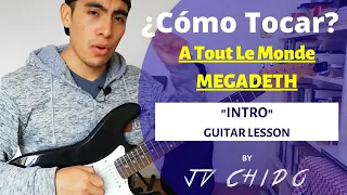 Como tocar A Tout Le Monde - Megadeth (Guitar Lesson) Pt1 Intro