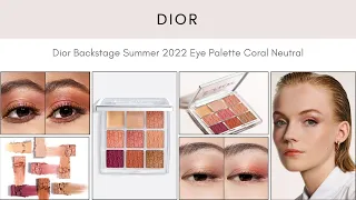 DIOR Backstage Summer 2022 Eye Palette Coral Neutrals