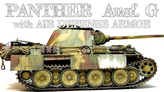 MENG MODEL 1/35 PANTHER G/air defense armor【How to  camouflage painting】#scalemodel #tankmodel