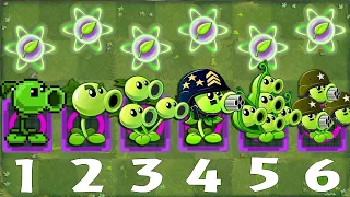 PvZ 2 - All Peashooter Vs Other Plant Level 100 Vs Team Birthday Pharaoh Zombie Level 100