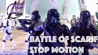 Star Wars Battle of Scarif AT-AT WALKER ASSAULT [Stop Motion]