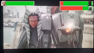 Ahsoka vs Marrok / With Healthbars / First Battle /